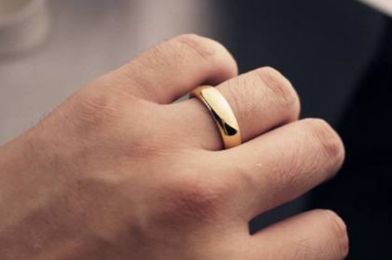 离婚男人戒指戴无名指图片