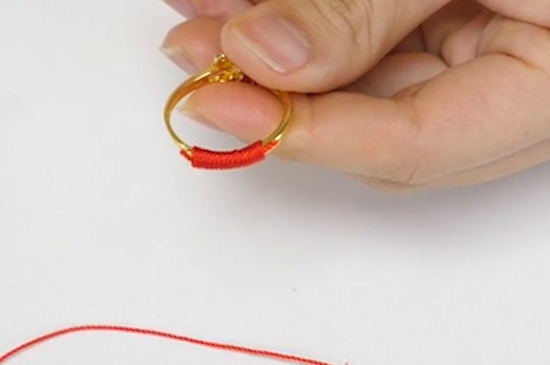 戒指怎么编红绳