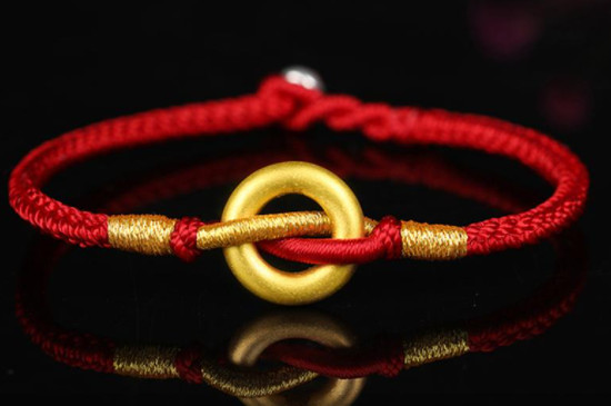 黄金乾坤圈手链的编法，手链的编织步骤